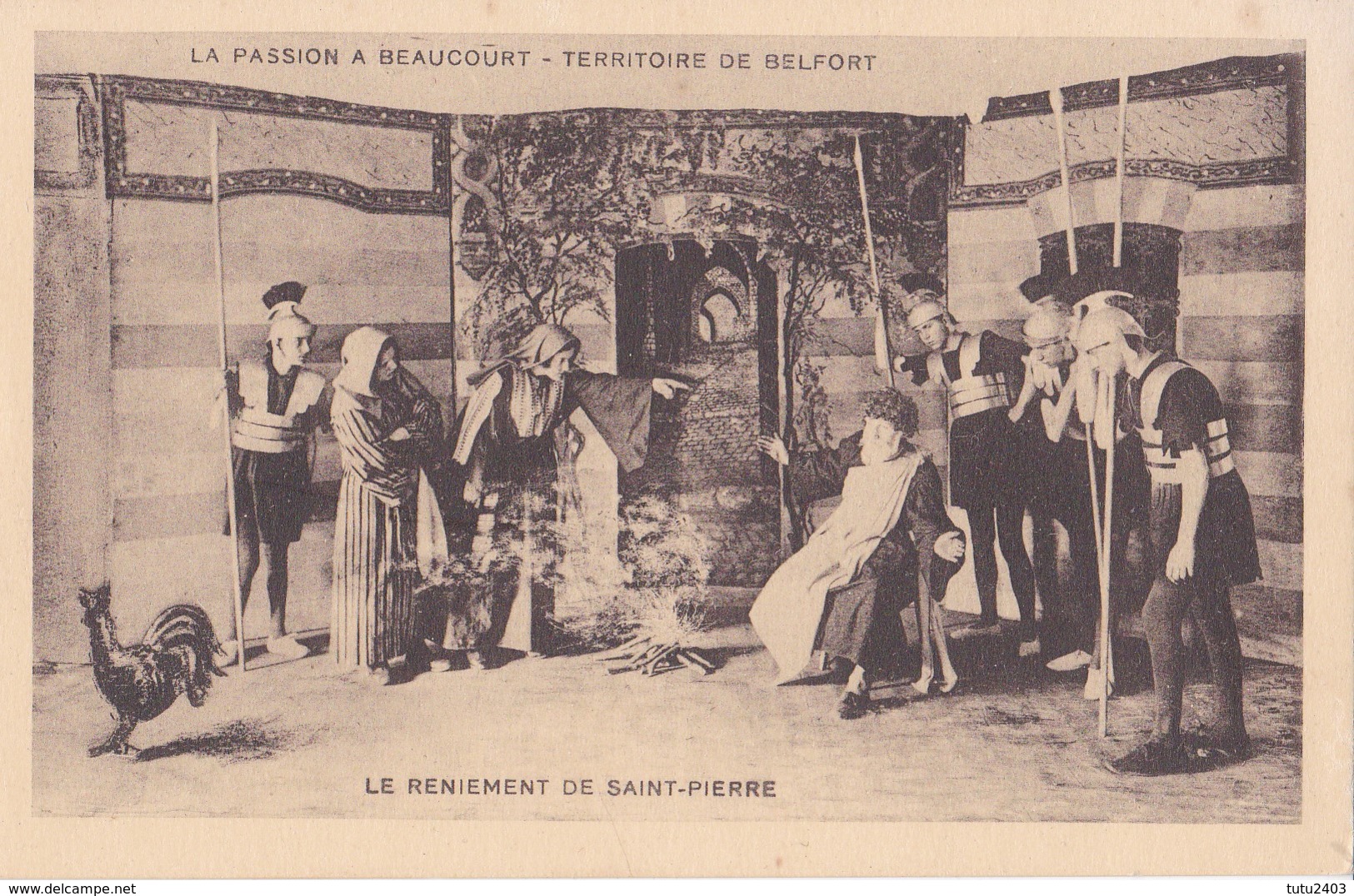 LA PASSION A BEAUCOURT                                Le Reniment De Saint Pierre - Beaucourt