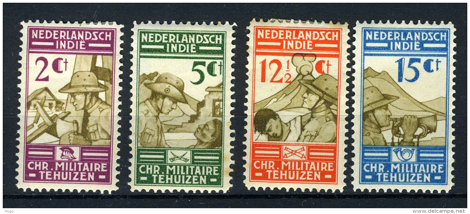 NL. INDIE 217/220 MH* 1935 - Christelijke Militaire Bond - Netherlands Indies