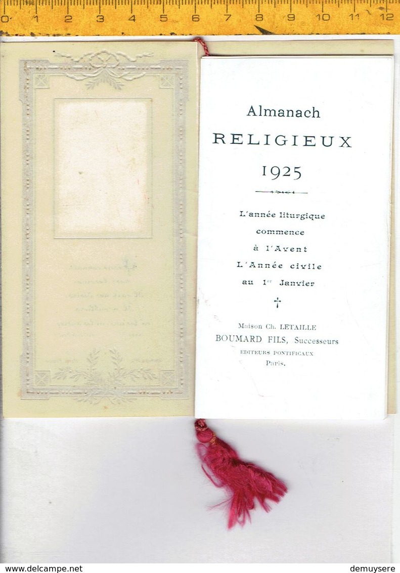 Kl 152 - Almanach RELIGIEUX 1925 - Tamaño Pequeño : 1921-40
