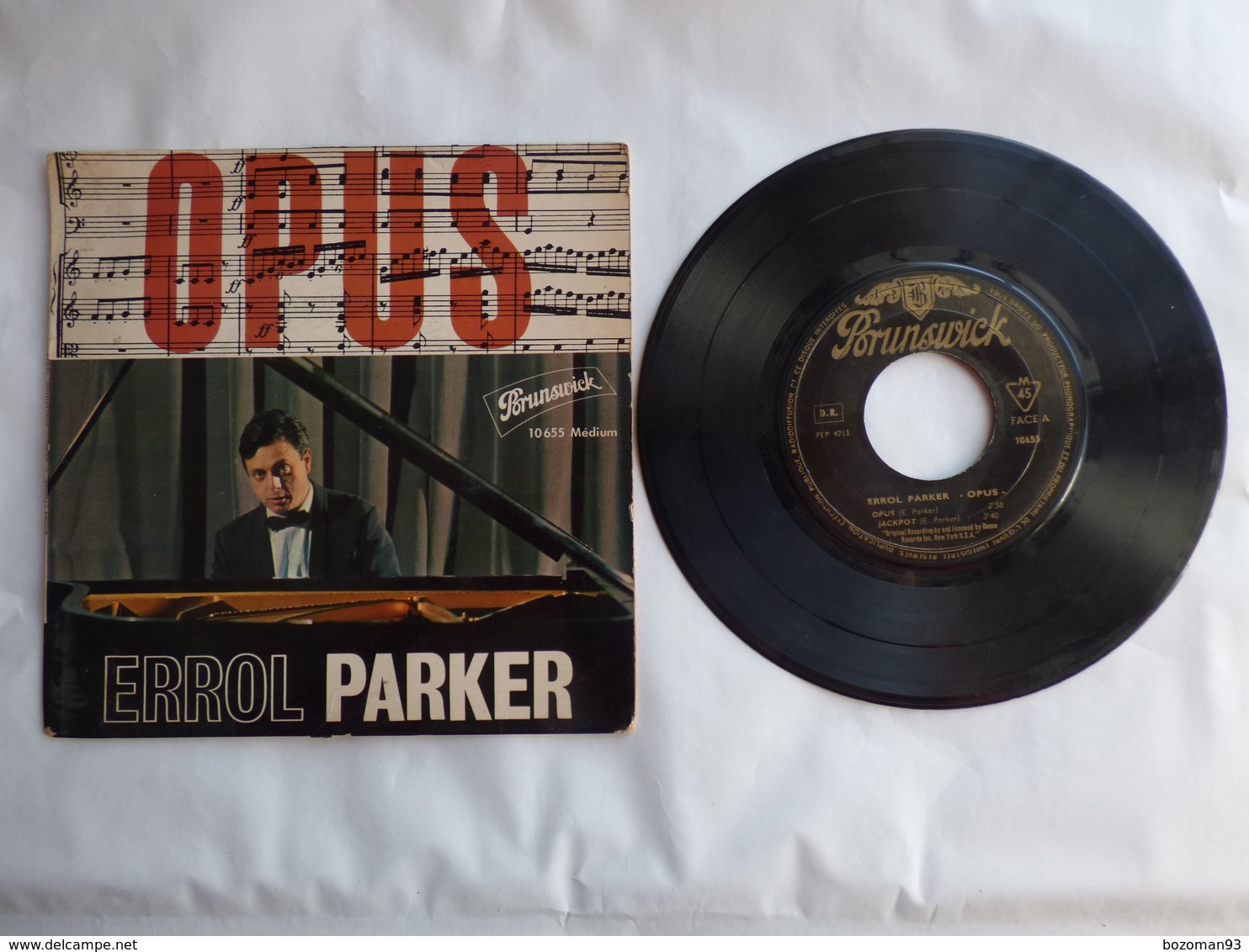 EP 45T ERROL PARKER  LABEL  BRUNSWICK  10655  OPUS - Disco, Pop