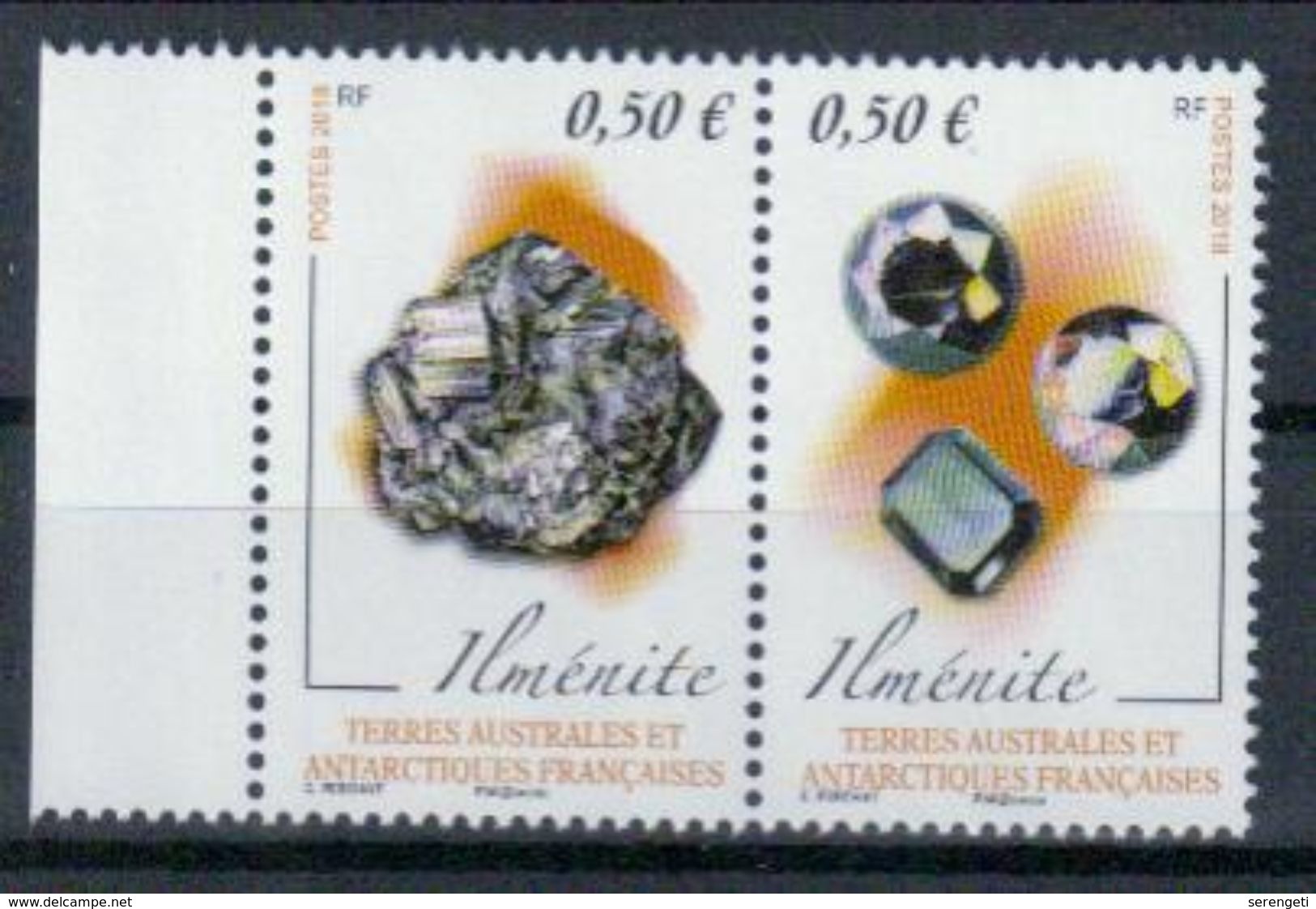 TAAF 'Mineralien, Ilmenit' / FSAT 'Minerals, Ilmenite' **/MNH 2018 - Mineralien