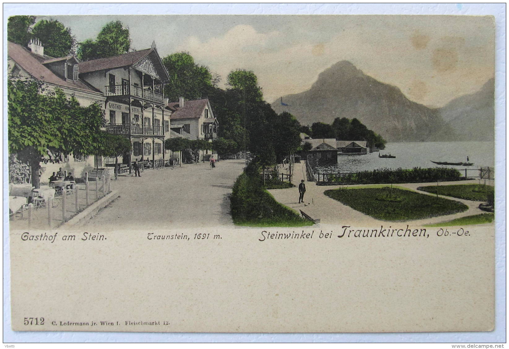 Österreich / Austria: Steinwinkel Bei Traunkirchen, Gasthof Am Stein Cca. 1900 - Sonstige & Ohne Zuordnung