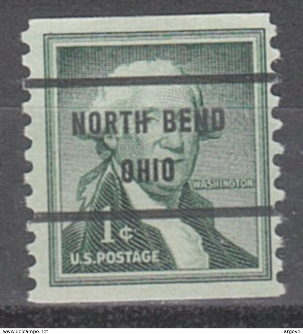 USA Precancel Vorausentwertung Preo, Bureau Ohio, North Bend 1054-71 - Vorausentwertungen