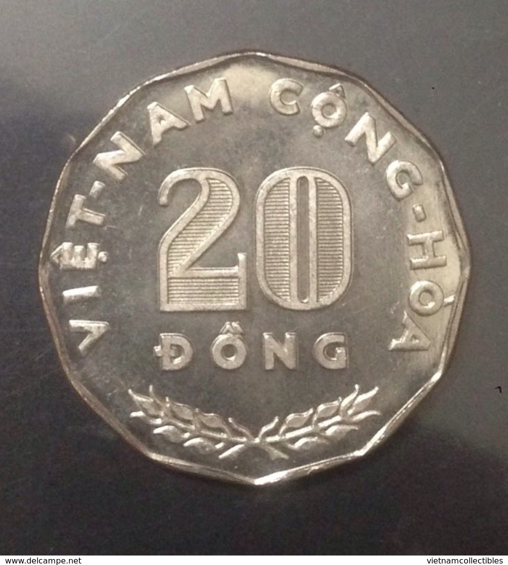 South Vietnam Viet Nam AU/UNC 20 Dong Coin 1968 / 02 Photo - Viêt-Nam