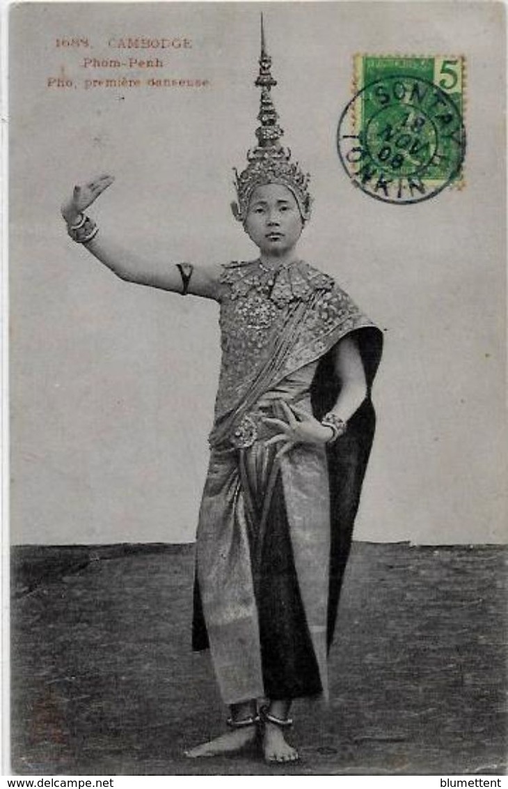 CPA Cambodge Asie Asia Circulé Type Danseuses - Cambodge