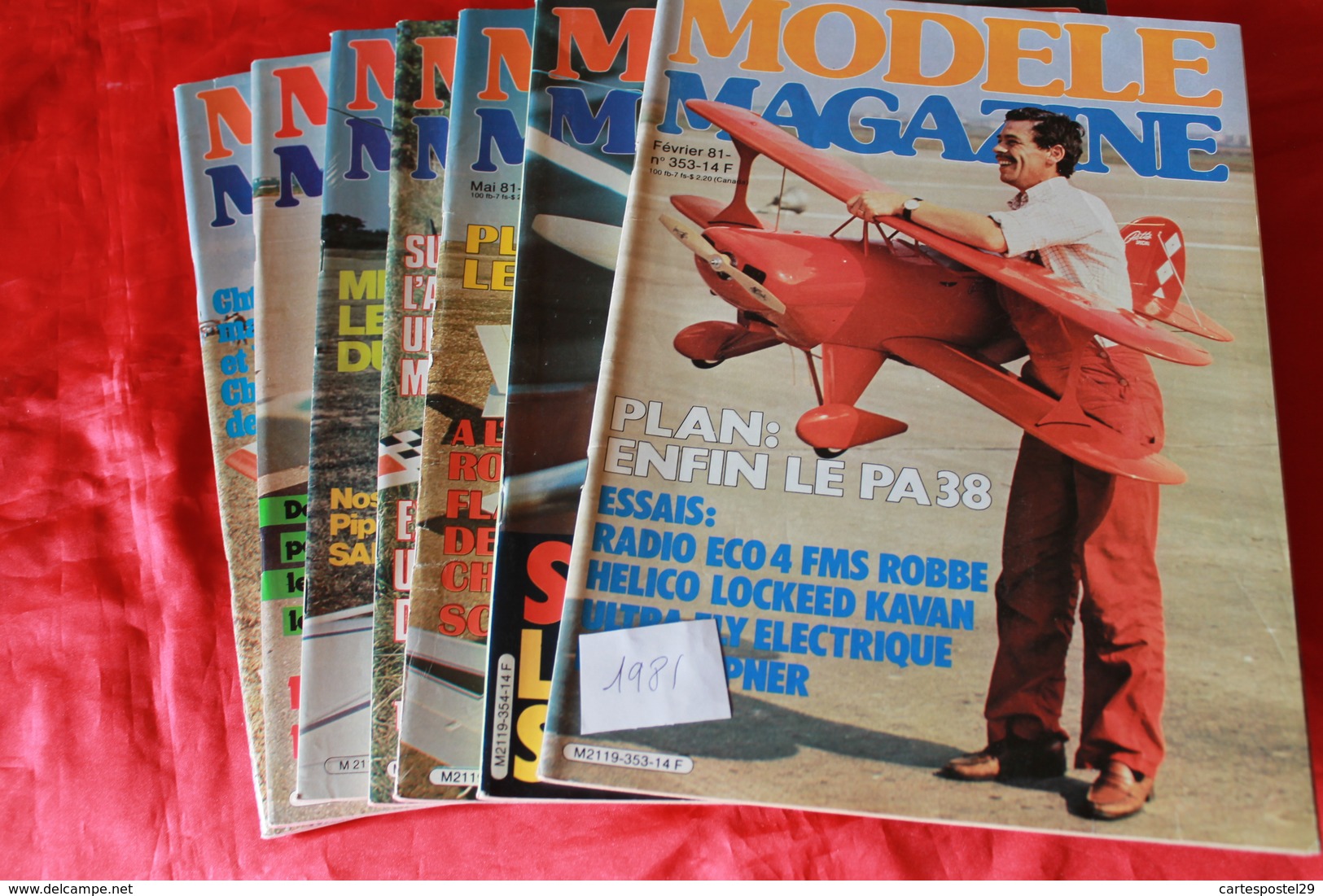 LOT DE  7  REVUES  MODELE MAGAZINE 1981 - Modelli Dinamici (radiocomandati)