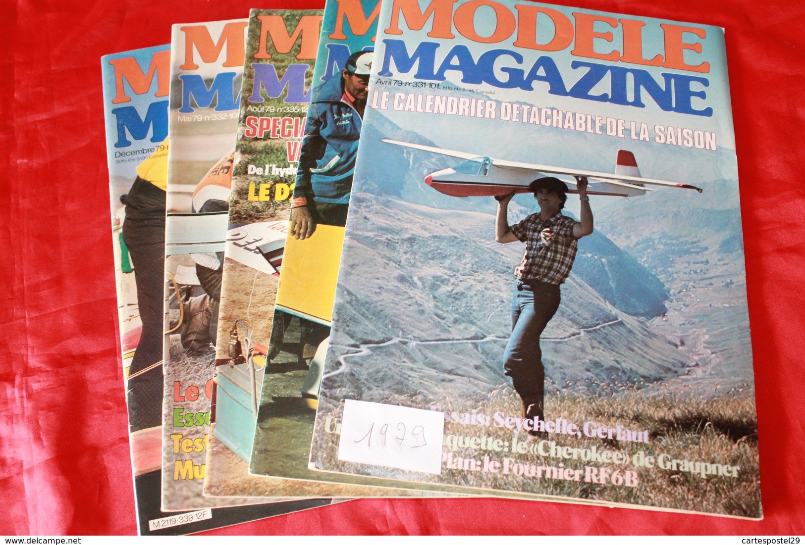 LOT DE 5  REVUES  MODELE MAGAZINE 1979 - Modelos R/C (teledirigidos)