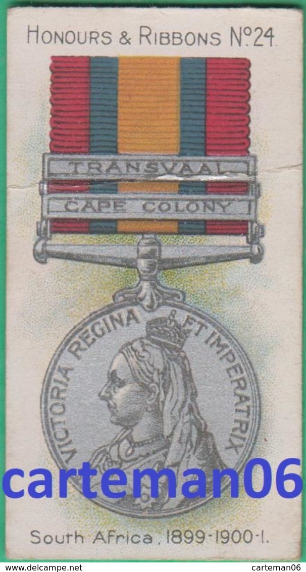 Chromo - Taddy & Cos - Médaille - South Africa - Honours & Ribbons N°24 - Transvaal Cape Colony - Taddy