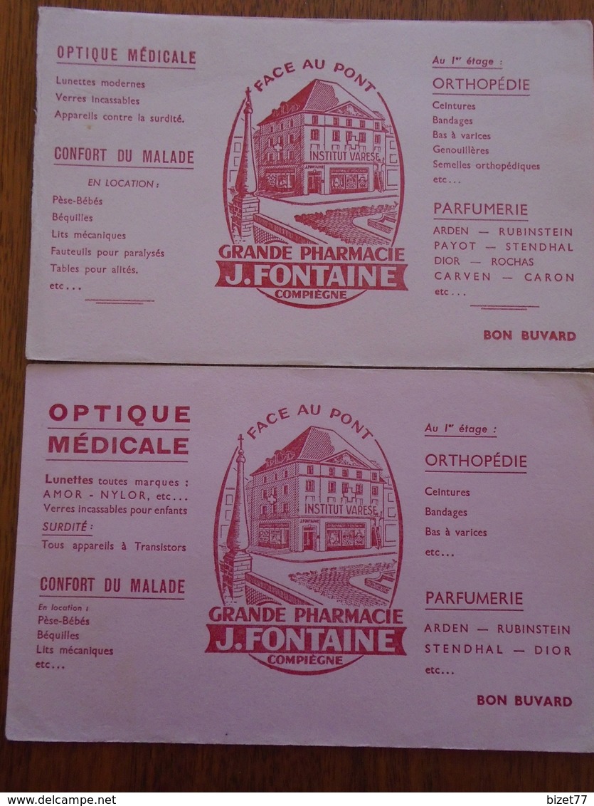 BUVARD / NOUVEAUX : PHARMACIE FONTAINE COMPIEGNE - OISE - Other & Unclassified