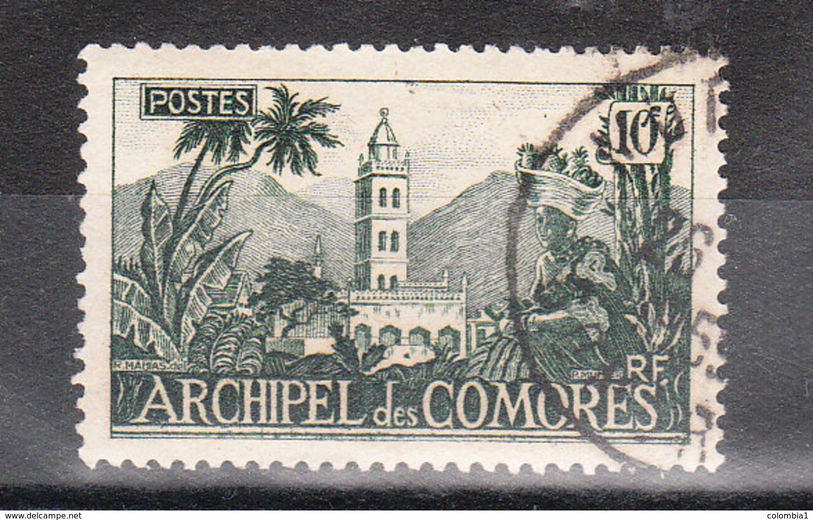 COMORES YT 8 Oblitéré MADAGASCAR 1950 - Used Stamps