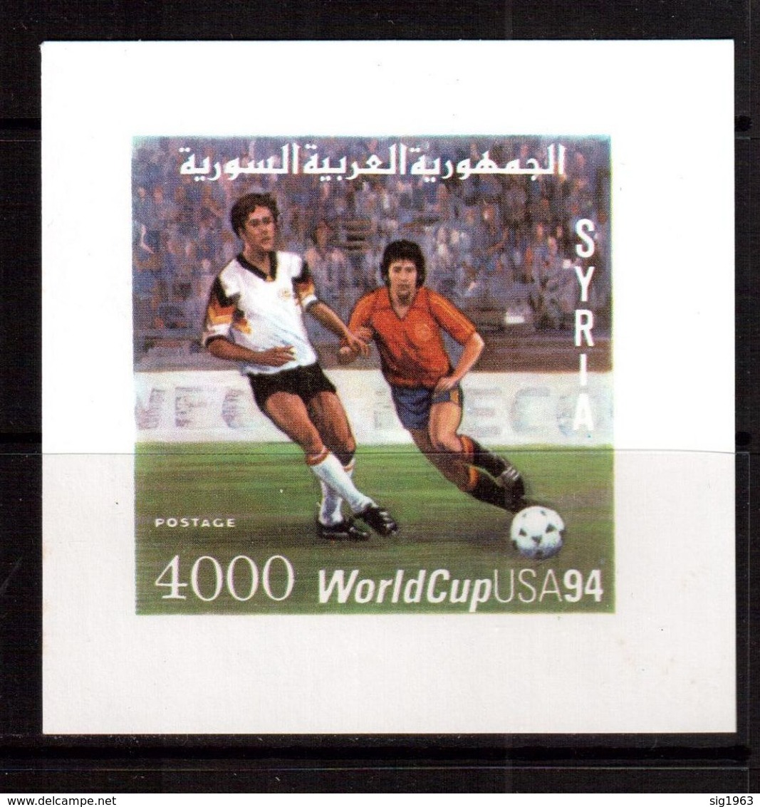 Syria-1994,(Mi.Bl.80), Football, Soccer, Fussball,calcio,MNH - 1994 – USA