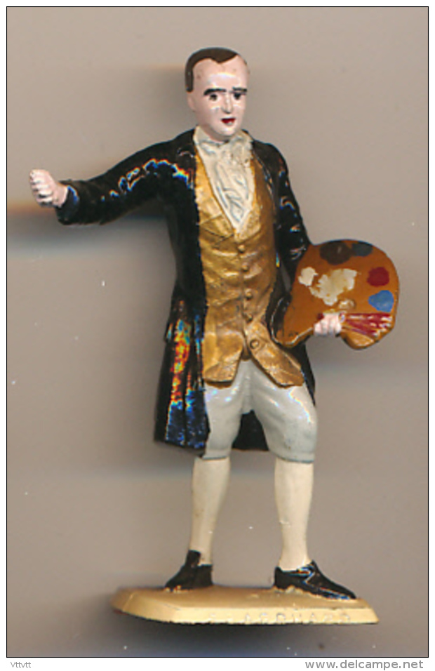 Figurine MOKAREX : JEAN-HONORE FRAGONNARD (1732-1806), Personnage Historique, Peintre, Belle Peinture à La Main, 2 Scans - Autres & Non Classés