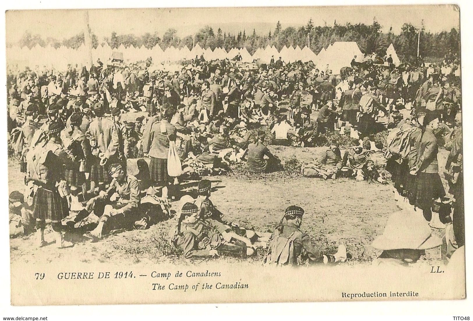 Camp De Canadiens - Oorlog 1914-18