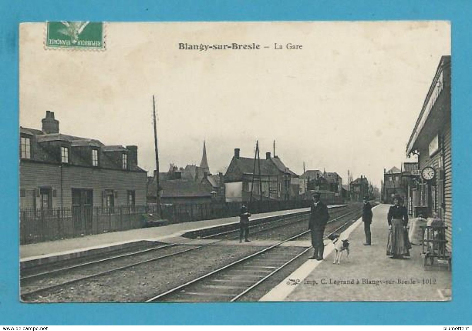 CPA - Chemin De Fer La Gare De BLANGY-SUR-BRESLE 76 - Blangy-sur-Bresle