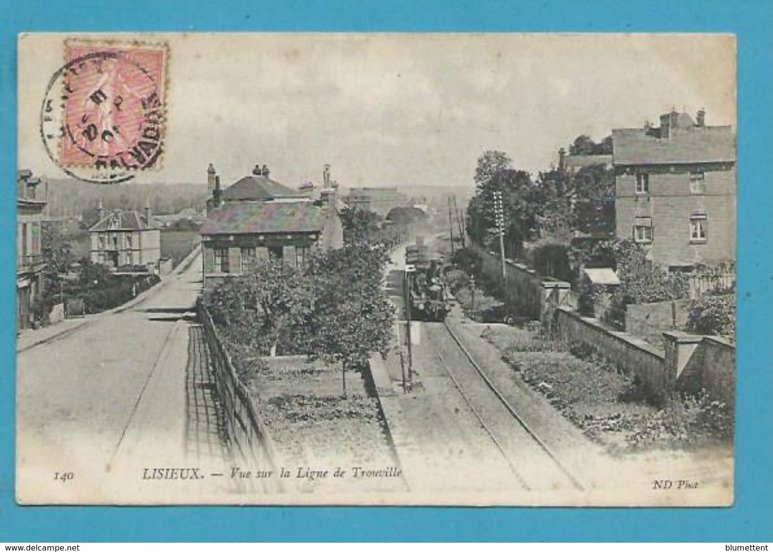 CPA Chemin De Fer Train - Vue Sur La Ligne De Trouville Gare De LISIEUX 14 - Lisieux