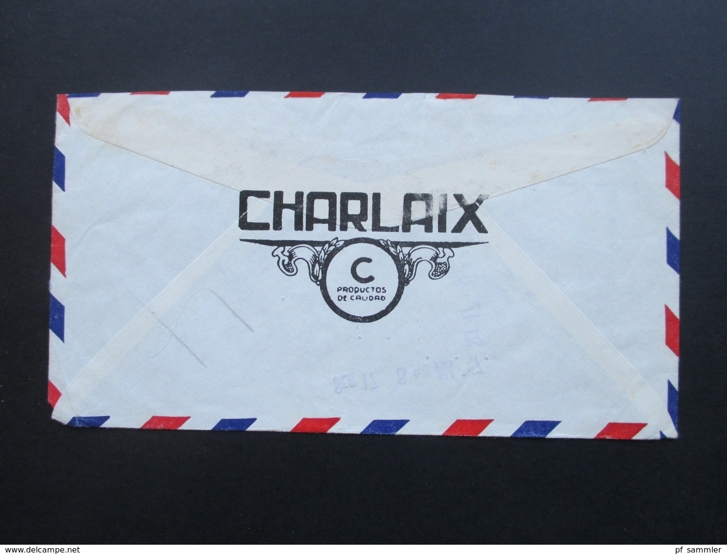 El Salvador 1947 Airmail Luftpostbrief Nach Ney York. Farmacia Y Drogueria La Cruz Roja. Luis Charlaix - El Salvador