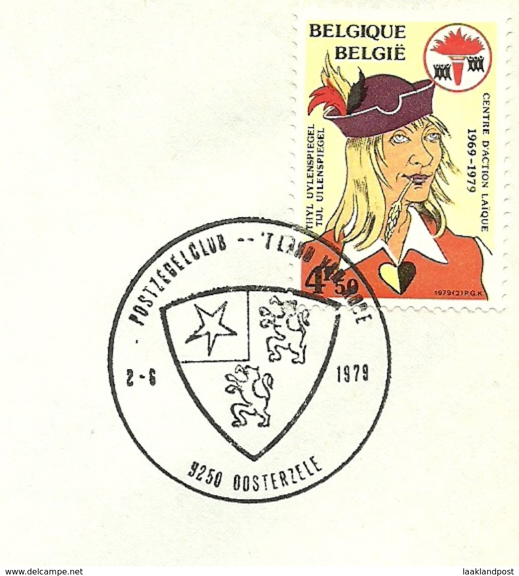 Belgium Special Day Cancel Wapenschild Van De Streek Land Van Rode, Oosterzele 2/6/1979 - Omslagen