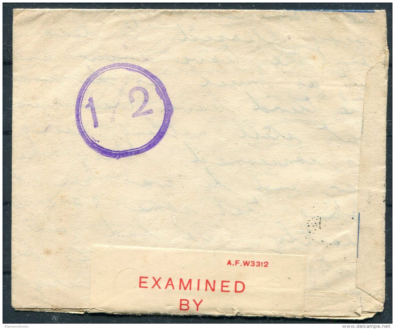 1946 GB M.E.F. FPO Censor Air Letter - Dumfies, Scotland. 33 B.S.D.  R.A.S.C. Fieldpost - Covers & Documents