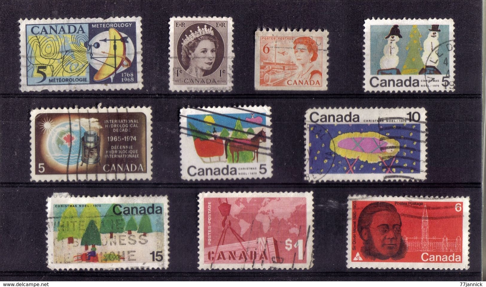 LOT DE TIMBRES OBLITERE - Colecciones