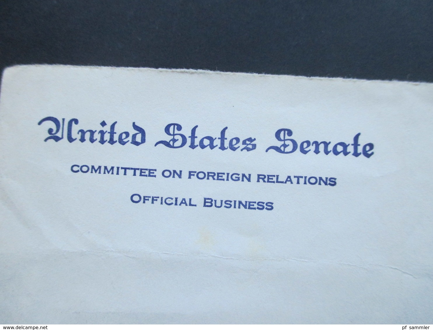 USA 1965 United States Senate Comittee On Foreign Relations. Washington DC. Stempel: USS - Storia Postale