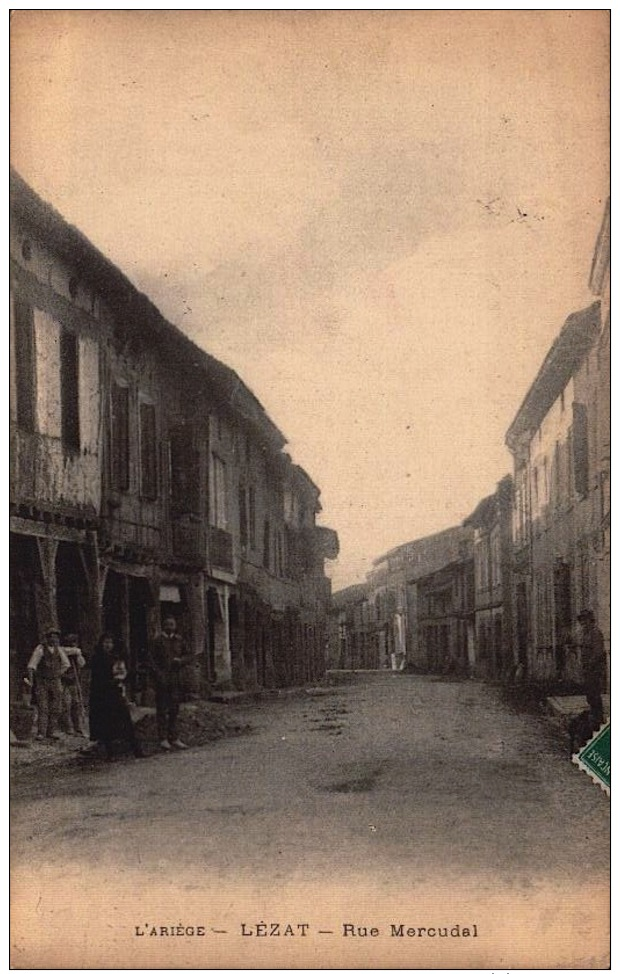 09 - Ariège - Lézat Sur Leze - Rue Mercudal  - SC70-6 -  R/v - Lezat Sur Leze