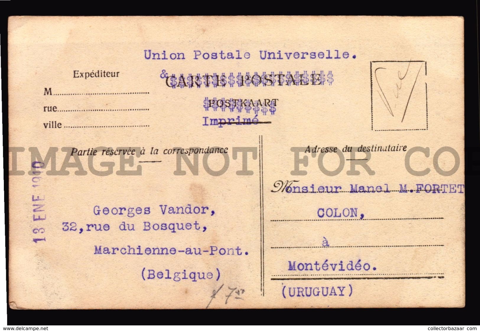 MARCHIENNE AU PONT CHEMINS DE FER DU NORD GARE DE FORMATION  Belgium   Vintage Ca. 1900 Postcard  (W4-3477) RAILWAY - Autres & Non Classés