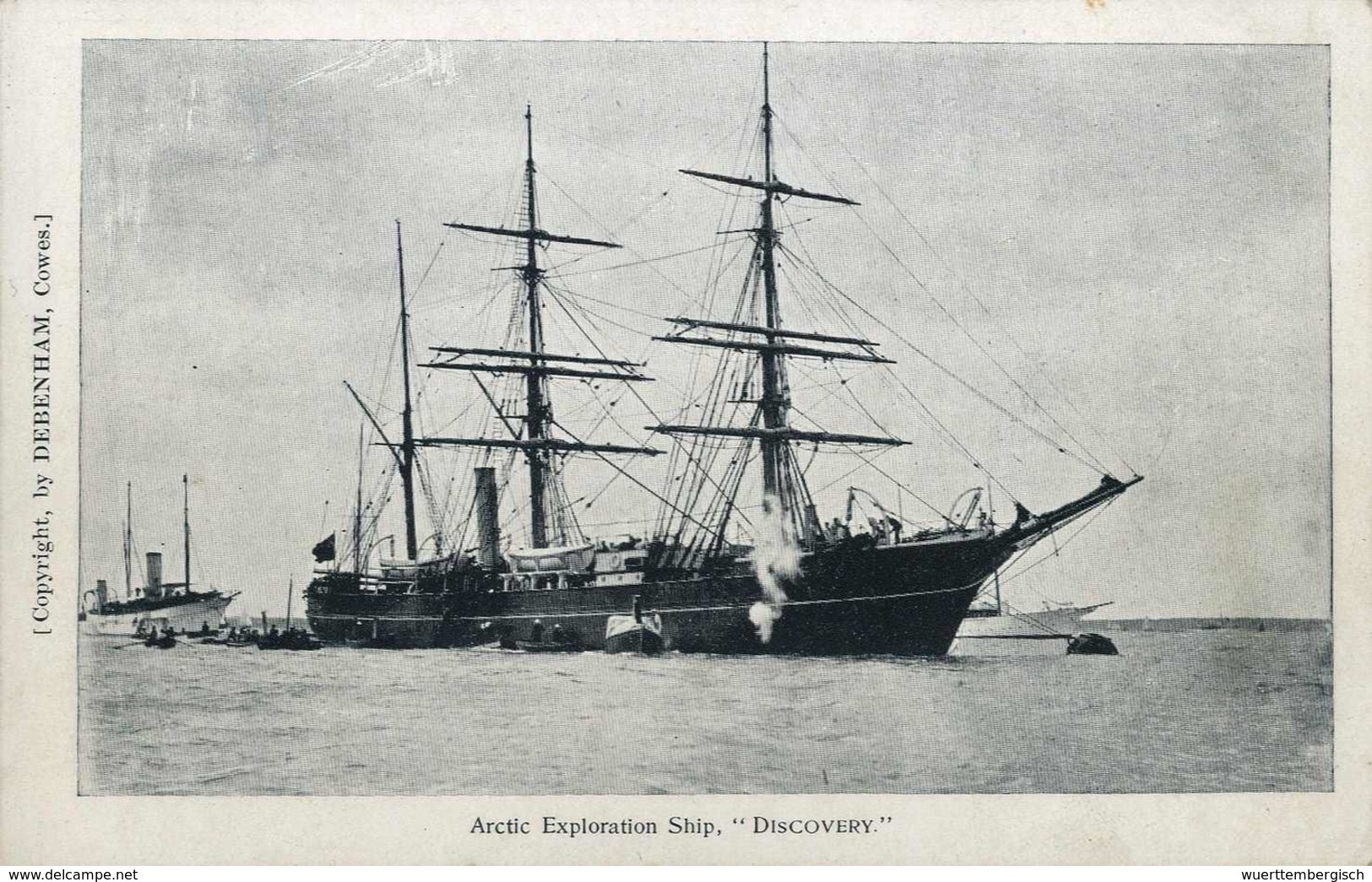 Beleg 1901/04, Britische Arktis-Expedition, Foto-AK Des Expeditions-Schiffes "Discovery". - Autres & Non Classés