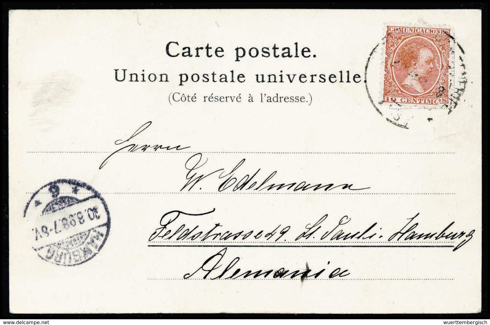 Beleg 1898, Deutsche Tiefsee-Expedition In Die Antarktis, Offizielle Expeditions-Postkarte Von Der Zwischenstation In Or - Autres & Non Classés