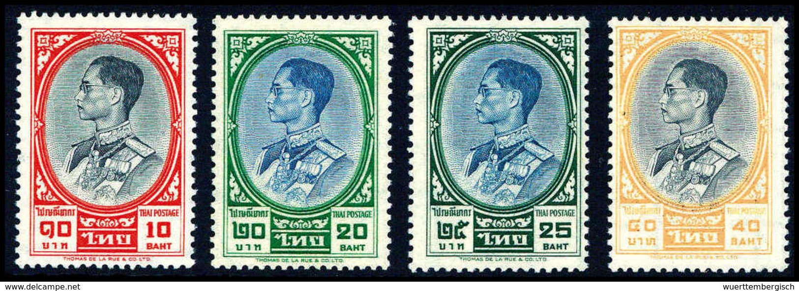 ** König Bhumibol, Postfr. Serie (25 B. Leichte Gummibräunung).<br/><b>Katalogpreis: 560,-</b> (Michel: 358/74) - Autres & Non Classés