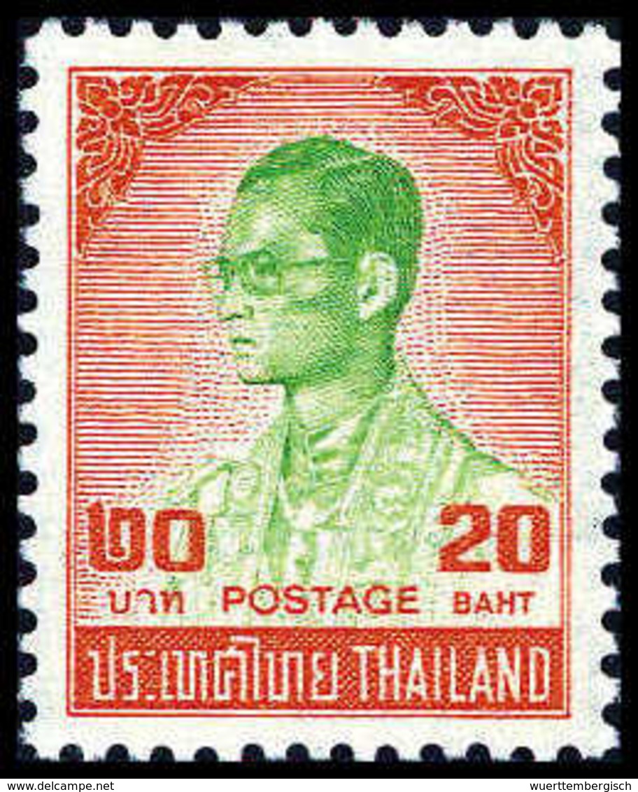 König Bhumibol, Tadellos Postfrisch.<br/><b>Katalogpreis: 220,-</b> (Michel: 741) - Altri & Non Classificati