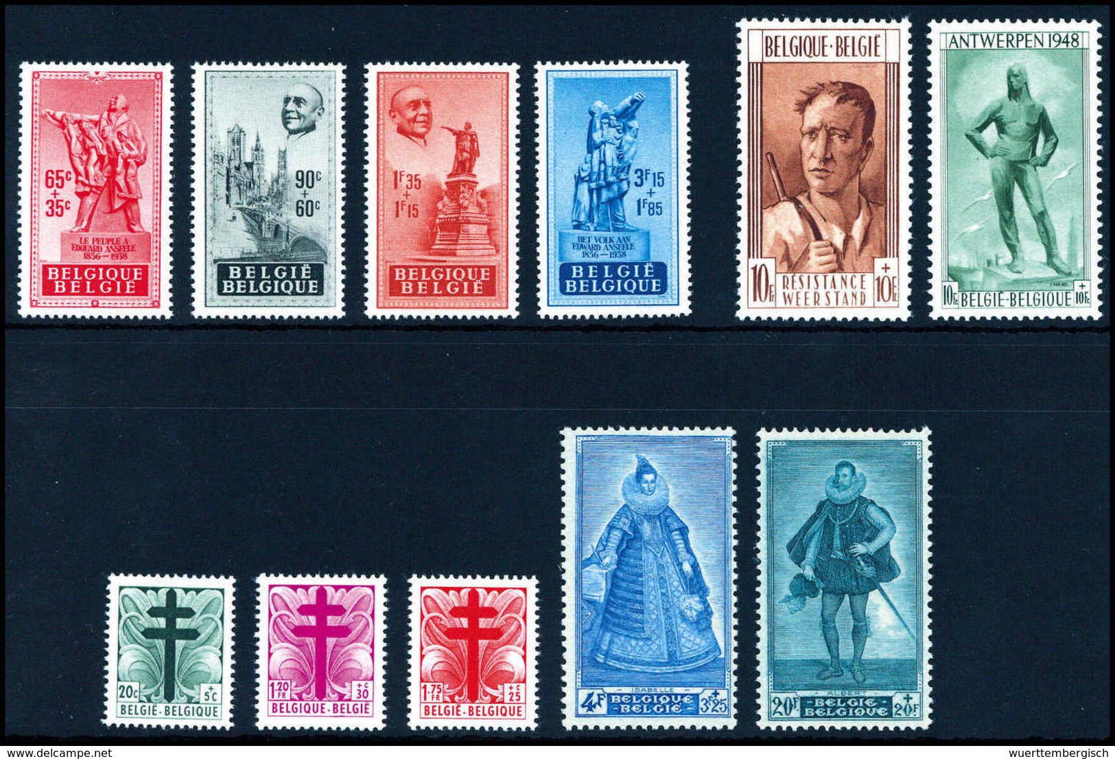 ** 1948, Kpl., Tadellos Postfr. Jahrgang Ohne Bl.20.<br/><b>Katalogpreis: 213,-</b> (Michel: 804/34) - Altri & Non Classificati