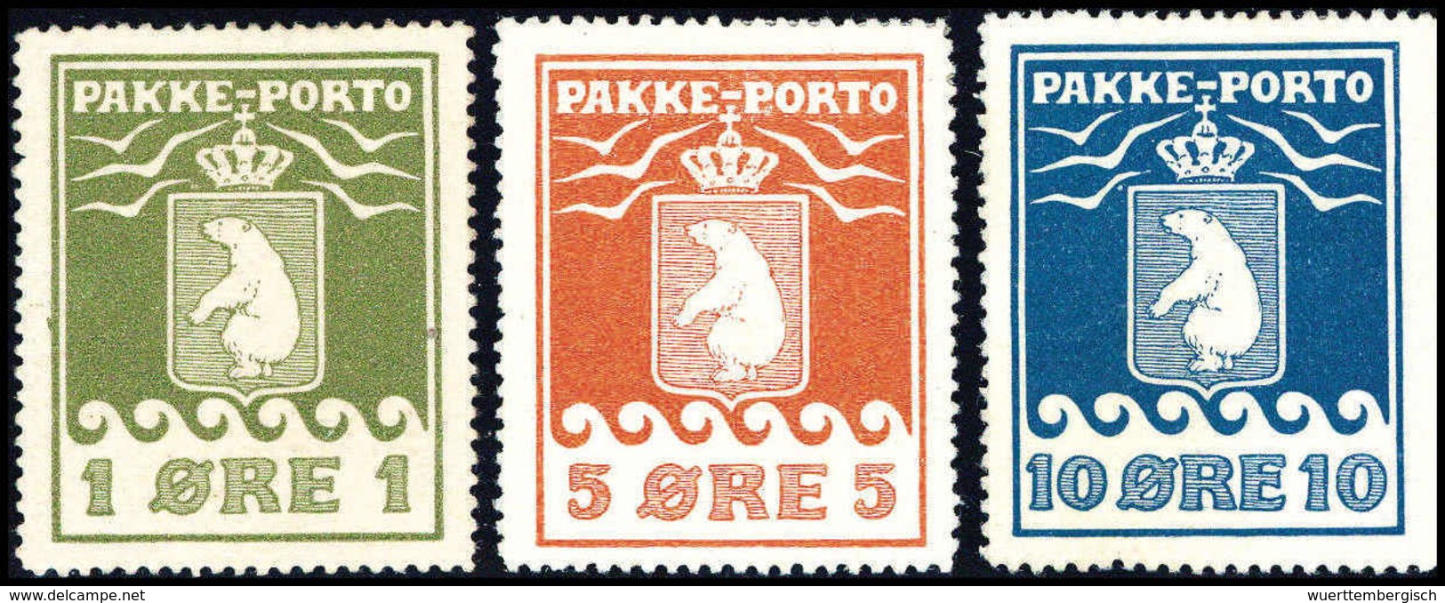 * 1905, 1, 5 Und 10 Ö., Tadellos Ungebr. Serie In Perfekter Zähnung Und Mit Vollständigem Originalgummi. 10 Ö. Vom Re. B - Other & Unclassified