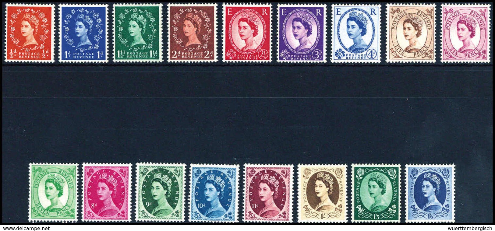 ** Königin Elisabeth II., Tadellos Postfr. Serie.<br/><b>Katalogpreis: 140,-</b> (Michel: 257/73X) - Other & Unclassified