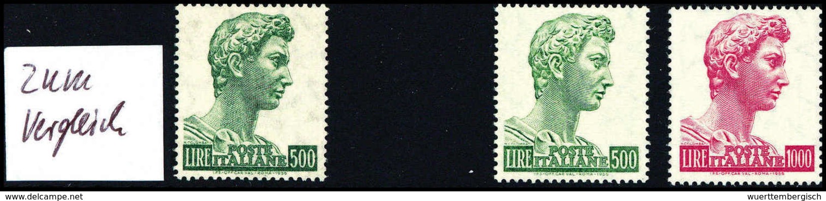 ** 500 Und 1000 L., Normales Papier, Tadellos Postfr. Serie.<br/><b>Katalogpreis: 127,-</b> (Michel: 981/82xC) - Sonstige & Ohne Zuordnung