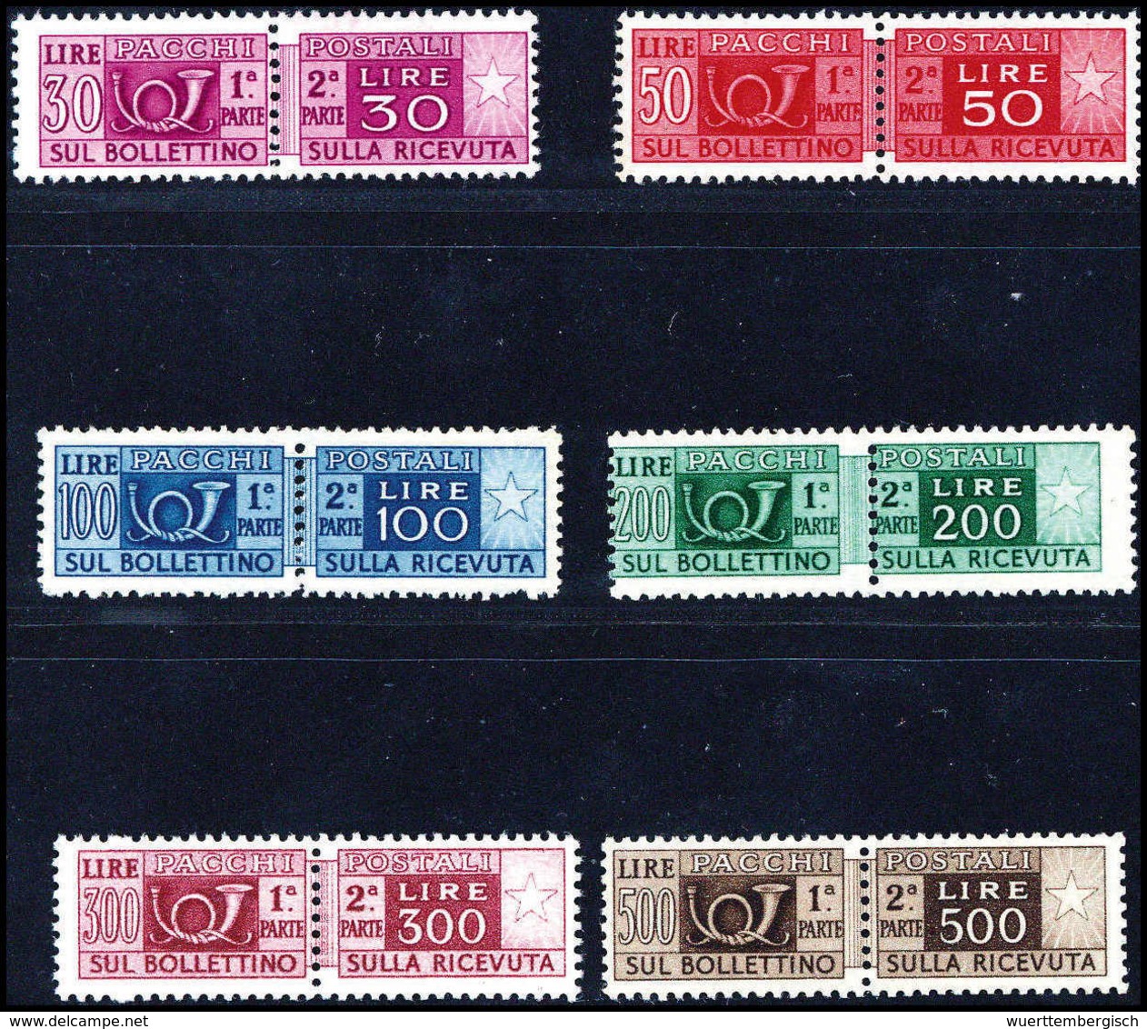 ** 25 C.-500 L., Tadellos Postfr. Serie, Fotoattest Eichele Für Die Drei Höchstwerte (CEI 56/68).<br/><b>Katalogpreis: 2 - Altri & Non Classificati