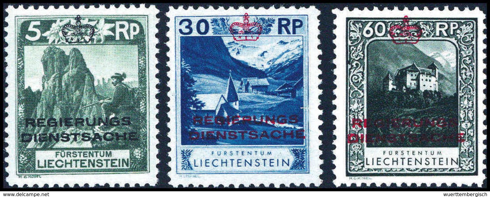 5, 30 Und 60 Rp., Tadellos Postfrisch.<br/><b>Katalogpreis: 155,-</b> (Michel: 1,4,7) - Sonstige & Ohne Zuordnung