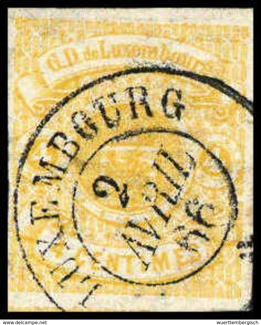 Gest. 4 C., Frisches Luxusstück Mit Gestochen Klarem K2 LUXEMBOURG, Sign. FSPL.<br/><b>Katalogpreis: 220,-+</b> (Michel: - Other & Unclassified