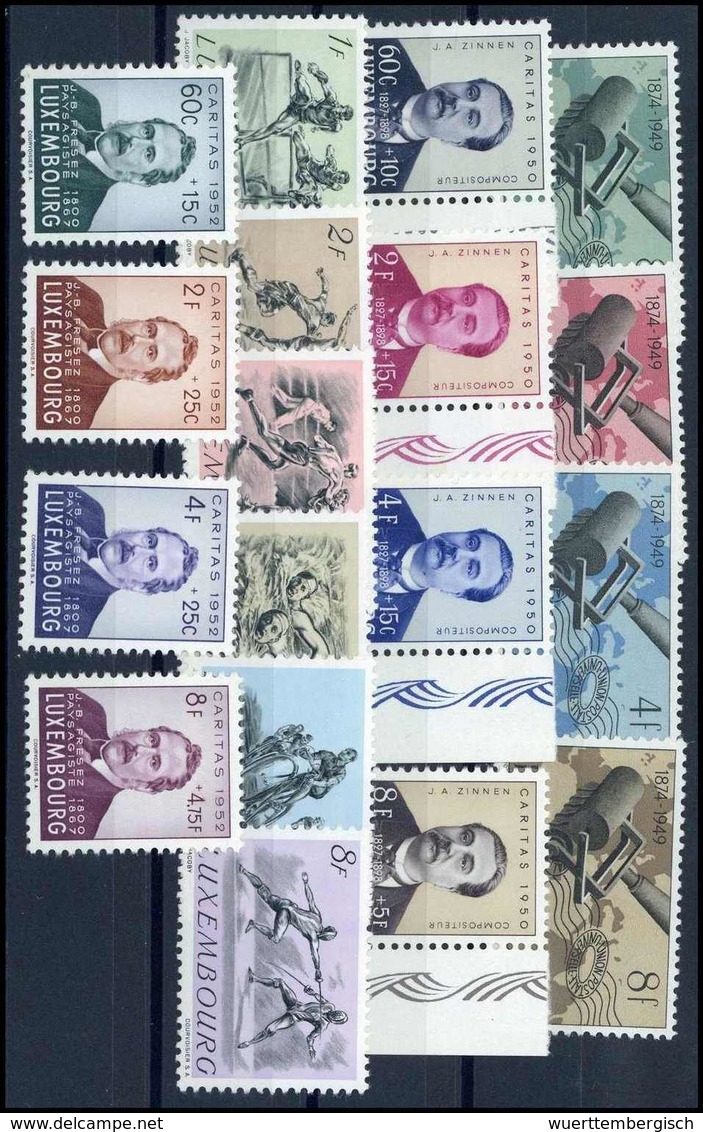 ** 1947/52, Acht Tadellos Postfr. Gedenkausgaben.<br/><b>Katalogpreis: 432,-</b> (Michel: 417/504ex) - Autres & Non Classés