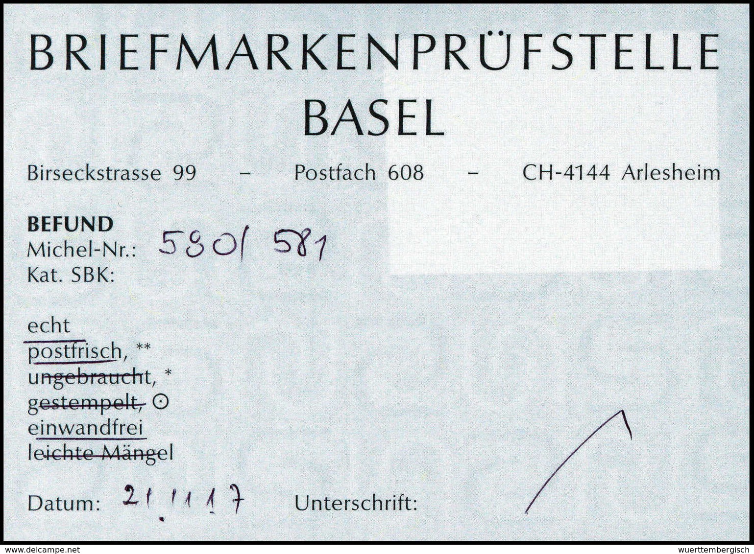 ** Flugpost, Tadellos Postfr. Serie, Fotobefund Eichele.<br/><b>Katalogpreis: 550,-</b> (Michel: 580/81) - Altri & Non Classificati