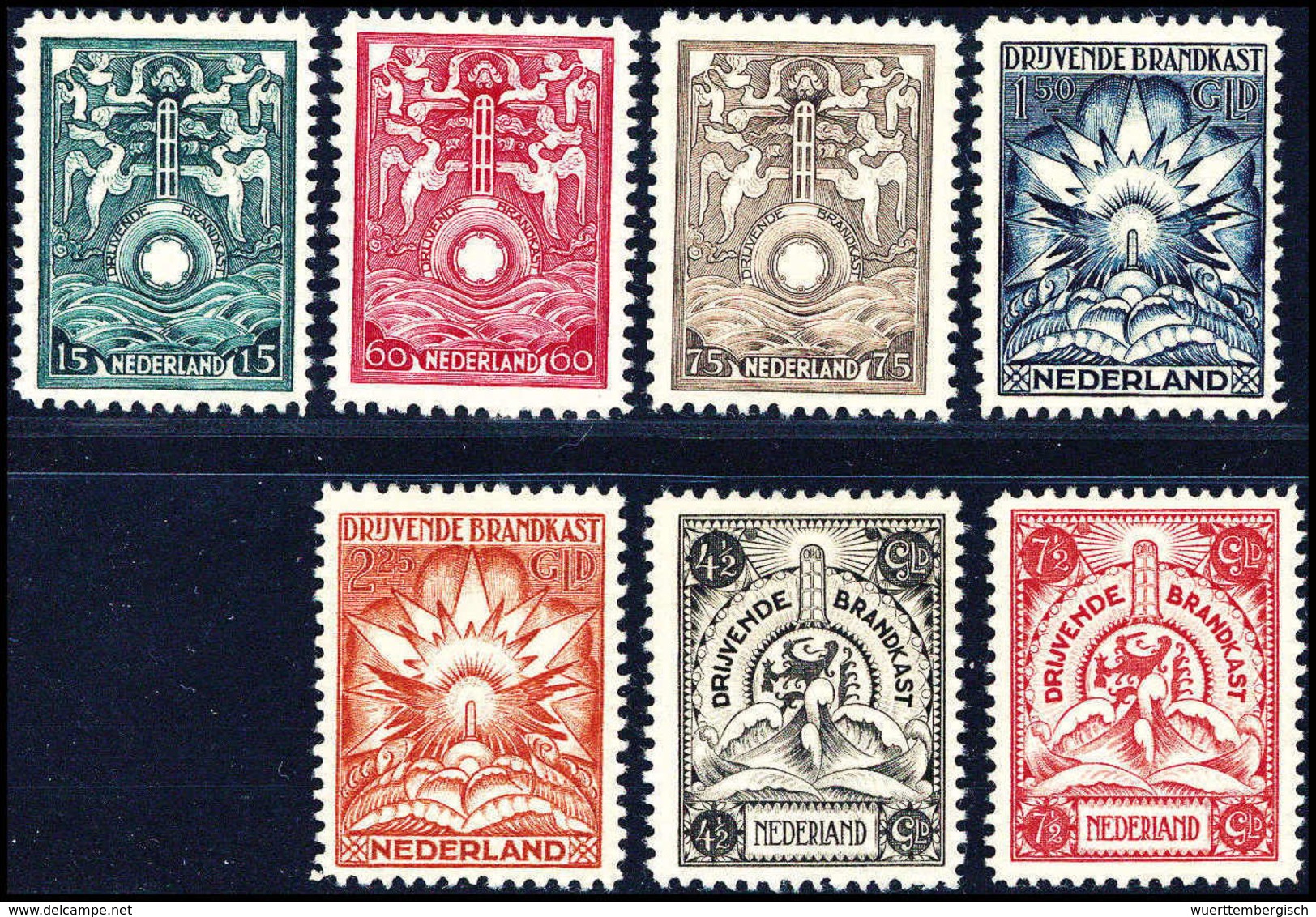 ** Brandkasten 1921, Tadellos Postfr. Serie, Fotobefund Eichele.<br/><b>Katalogpreis: 1.400,-</b> (Michel: 1/7) - Altri & Non Classificati