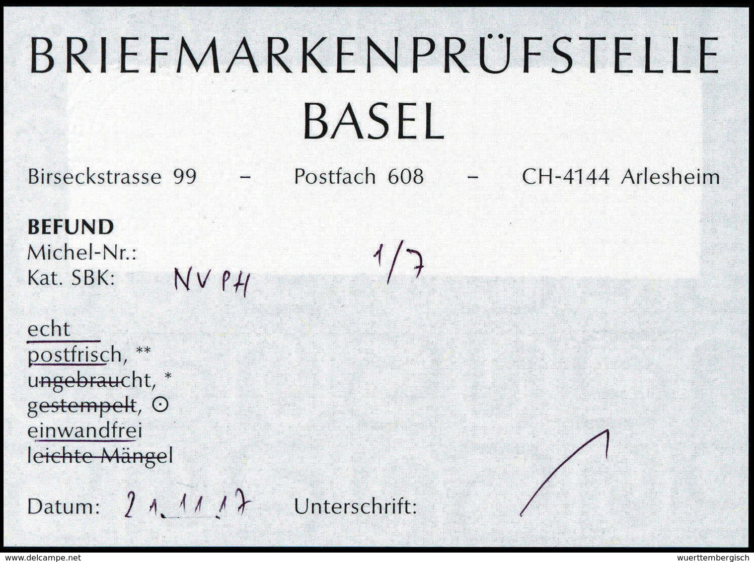 ** Brandkasten 1921, Tadellos Postfr. Serie, Fotobefund Eichele.<br/><b>Katalogpreis: 1.400,-</b> (Michel: 1/7) - Sonstige & Ohne Zuordnung