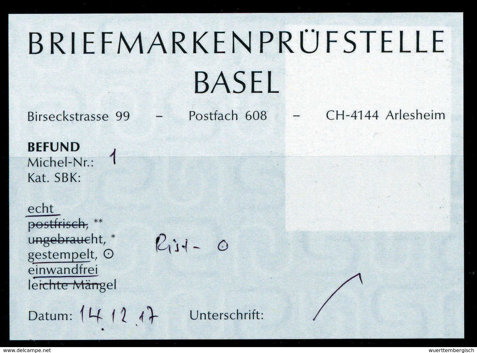 Gest. 4 Sk., Breitrandiges Luxusstück In Leuchtender Farbe Und Mit Genau Zentr. Aufges. Roststempel. So Schön Selten, Fo - Autres & Non Classés