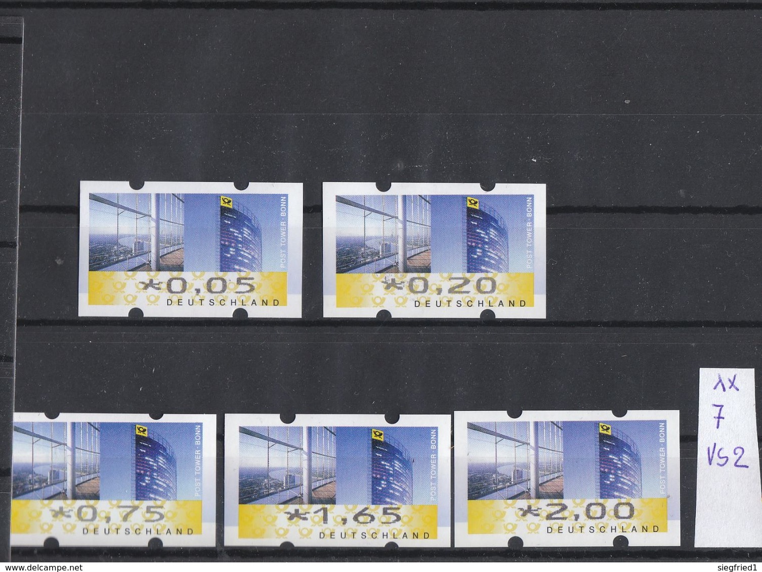 Deutschland BRD ** ATM  Nr 7 VS 2  Post Tower Postpreis 4,65 - Viñetas De Franqueo [ATM]