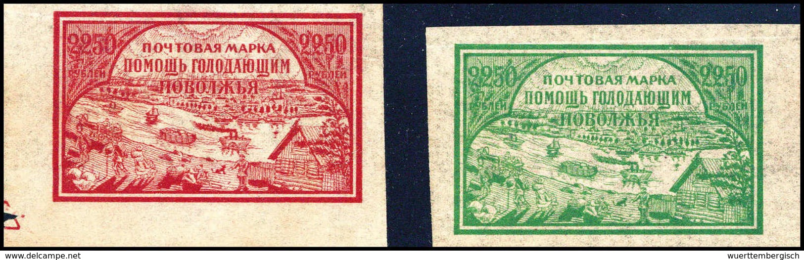 ** 2.250 R., Beide Farben, Dünnes Papier, Postfr. (je Bug).<br/><b>Katalogpreis: 250,-</b> (Michel: 167/68y) - Other & Unclassified