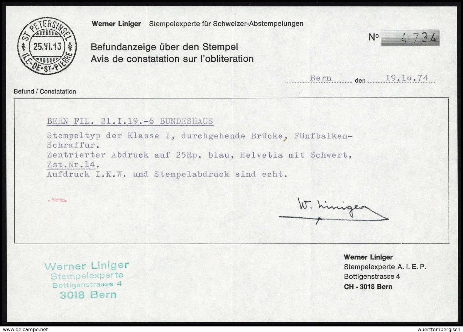 Gest. 1918, 3-30 C., Tadellos Gestplt. Serie BERN 3 BUNDESHAUS Bzw. Flaggenstempel BASEL. Selten, Sign. Und Atteste Lini - Altri & Non Classificati