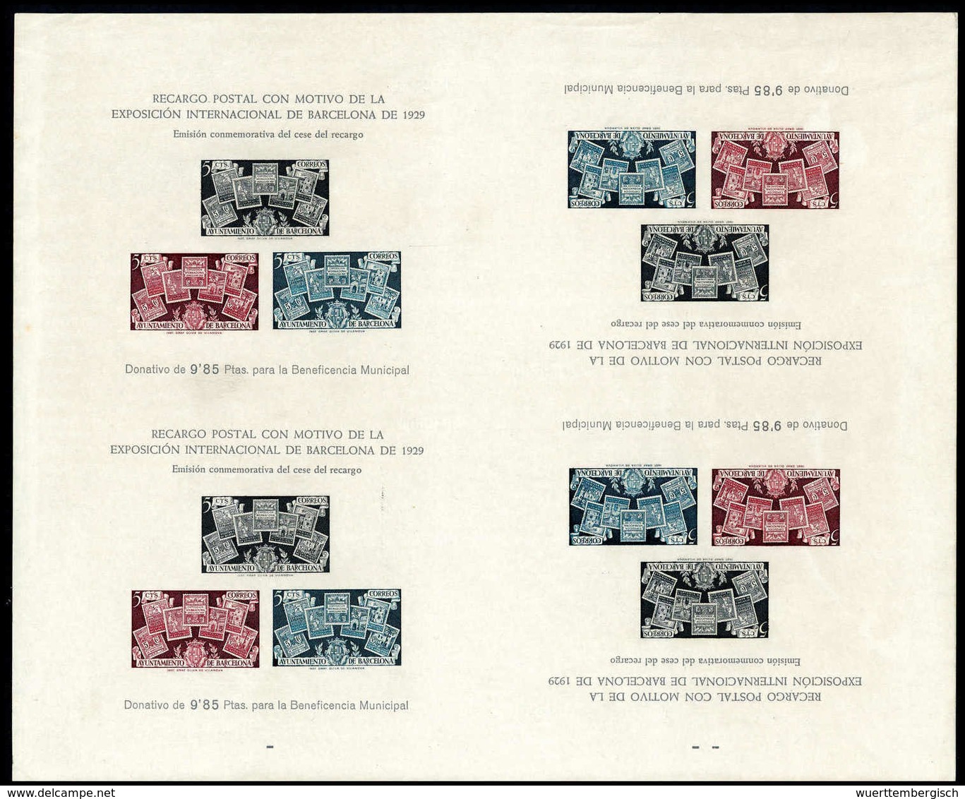 ** Abschaffung Der Zwangszuschlagsmarken, Serie Zu Je 50 Marken In Tadellos Postfr. Gef. Originalbogen. Zusätzl. Zwei Gr - Other & Unclassified