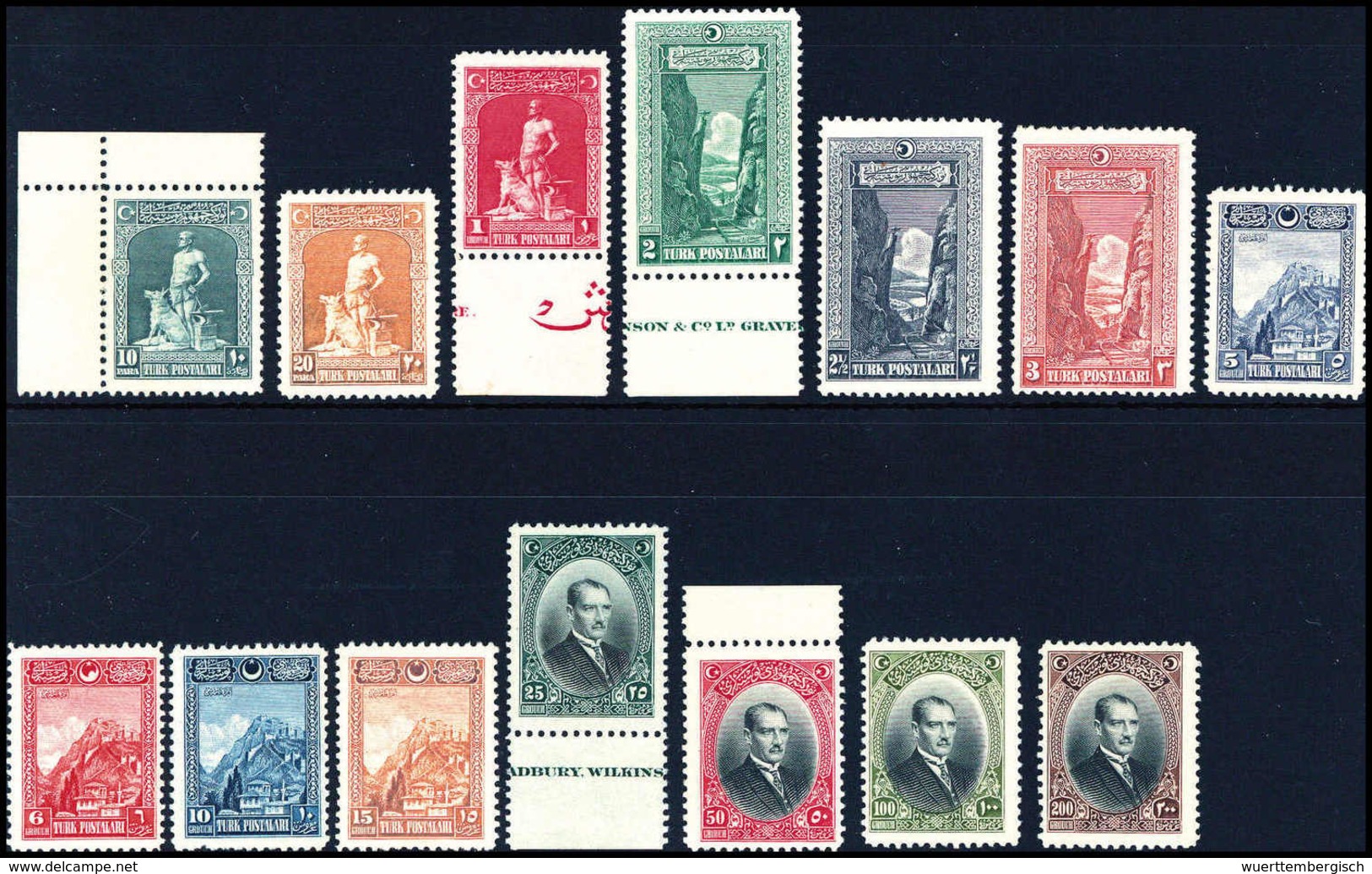 ** Freimarken, Tadellos Postfr. Serie.<br/><b>Katalogpreis: 1.500,-</b> (Michel: 843/56) - Altri & Non Classificati