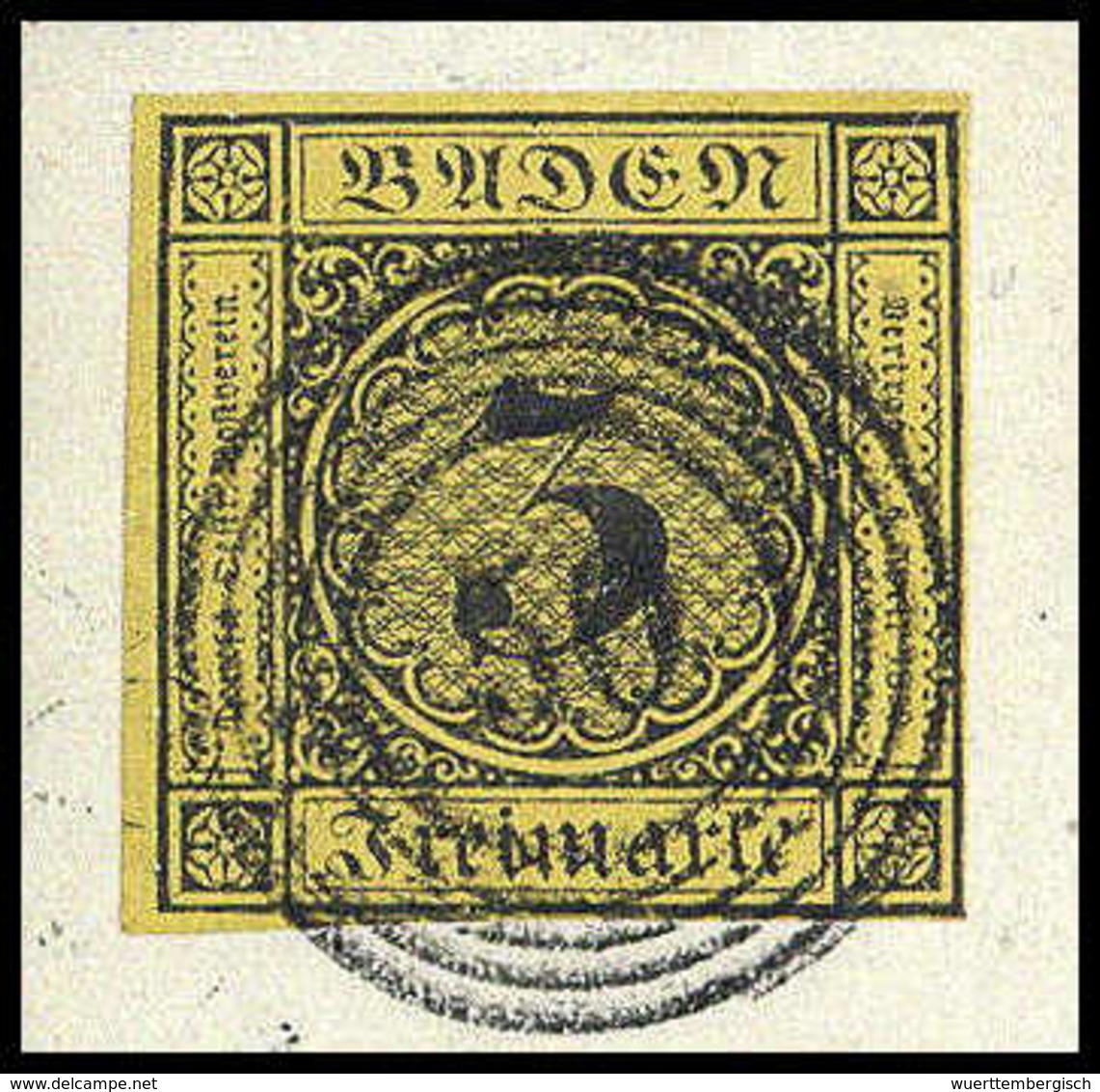 Briefst. 3 Kr., Luxus-Bfstk. Mit Idealem Stempel "50" GERNSBACH. (Michel: 2a) - Altri & Non Classificati