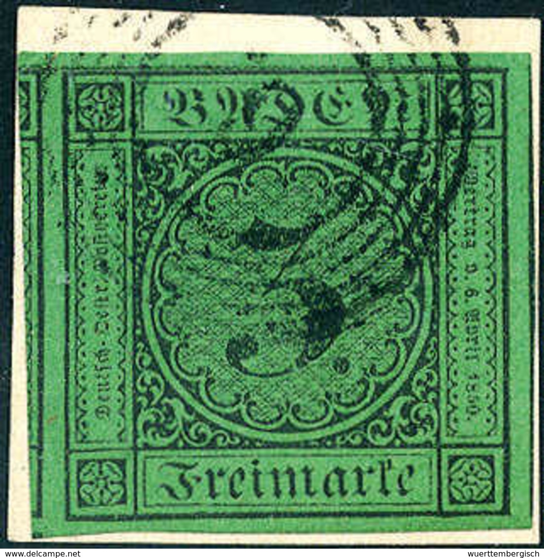 Briefst. 3 Kr., Außergewöhnlich Breit Geschnittenes Luxus-Bfstk. Mit Stempel "6" ALTBREISACH. (Michel: 6) - Other & Unclassified