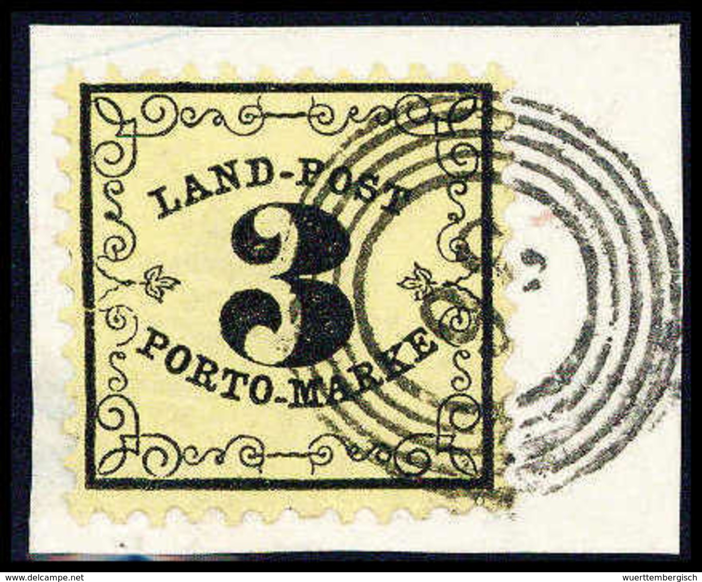 Briefst. 3 Kr., Perfekt Gezähntes Luxus-Bfstk. Mit Vollem Stempel "36" EMMENDINGEN.<br/><b>Katalogpreis: 150,-+</b> (Mic - Sonstige & Ohne Zuordnung